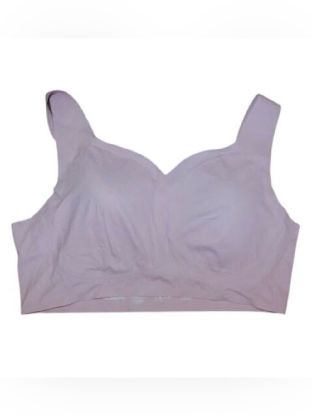 Rhonda Shear Lavender/Pink Seamless Wireless Pullover Sports Bra
